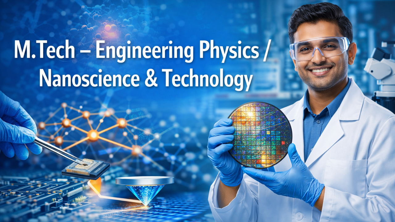 M.Tech – Engineering Physics / Nanoscience & Technology